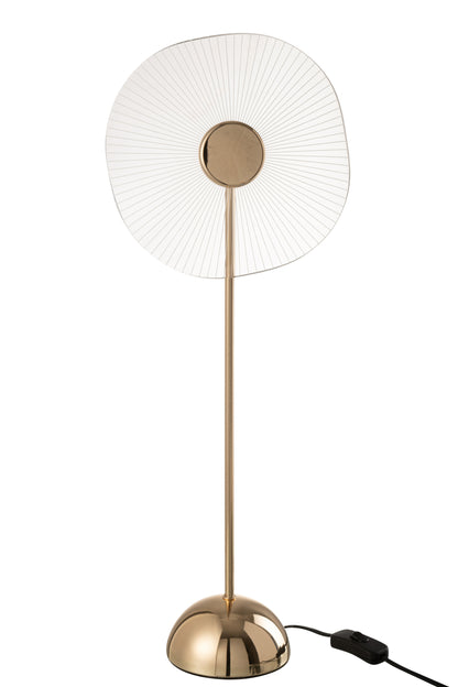 Tafellamp Led Bloem Metaal/Kunststof Goud Groot