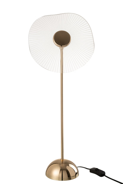 Tafellamp Led Bloem Metaal/Kunststof Goud Groot