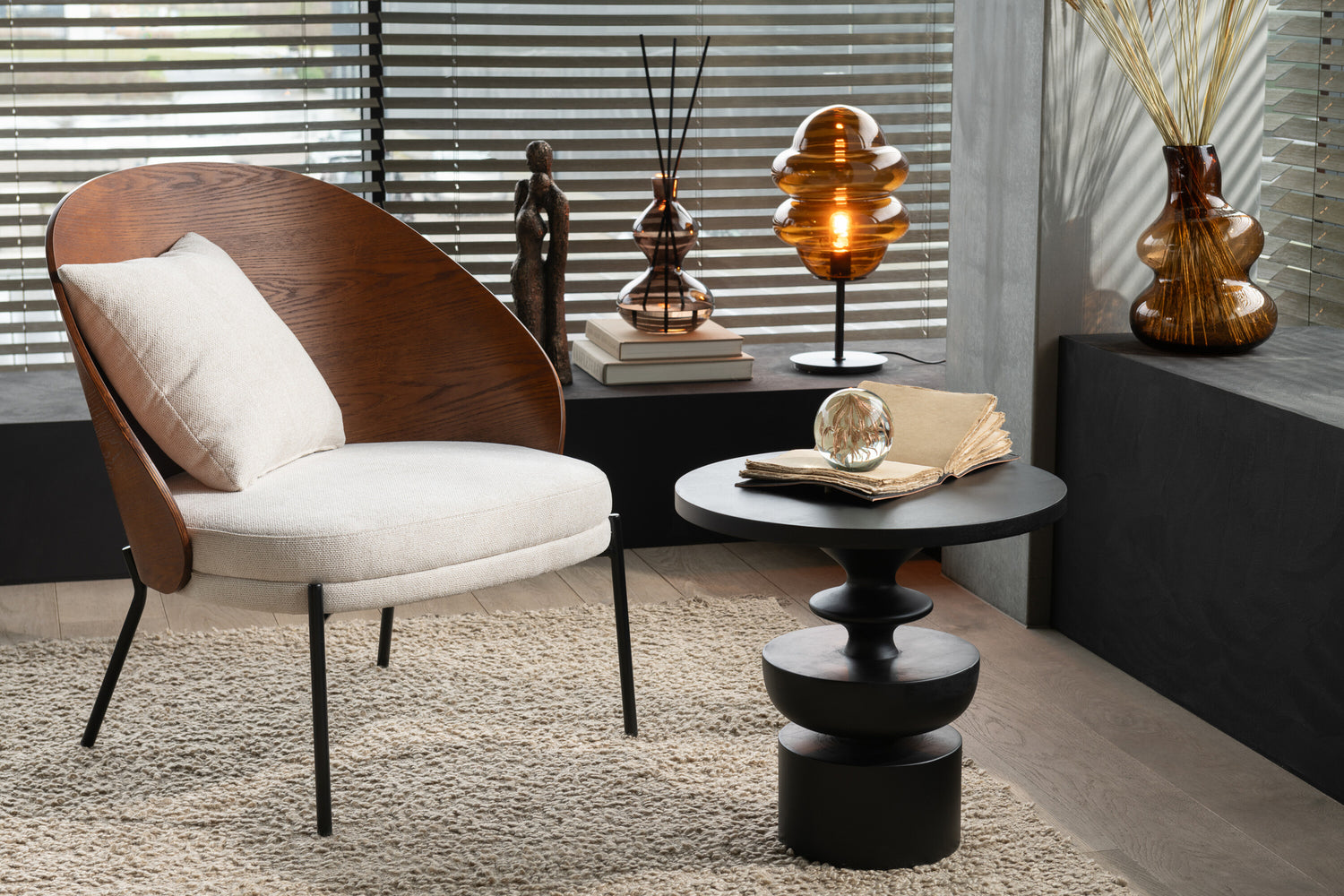 Table Goa Mango Wood Black