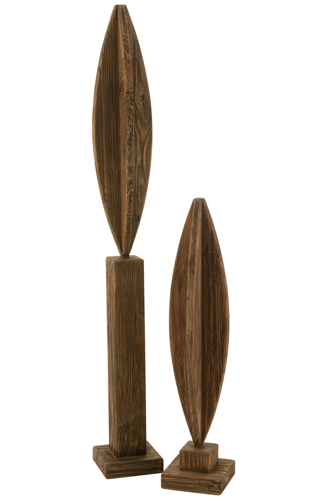 Deco Op Voet Luke Grenen Hout Bruin Groot