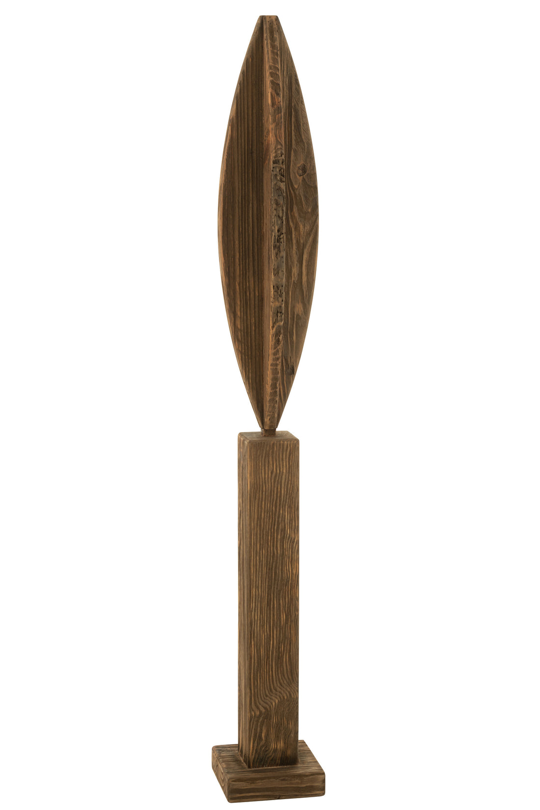Deco Op Voet Luke Grenen Hout Bruin Groot