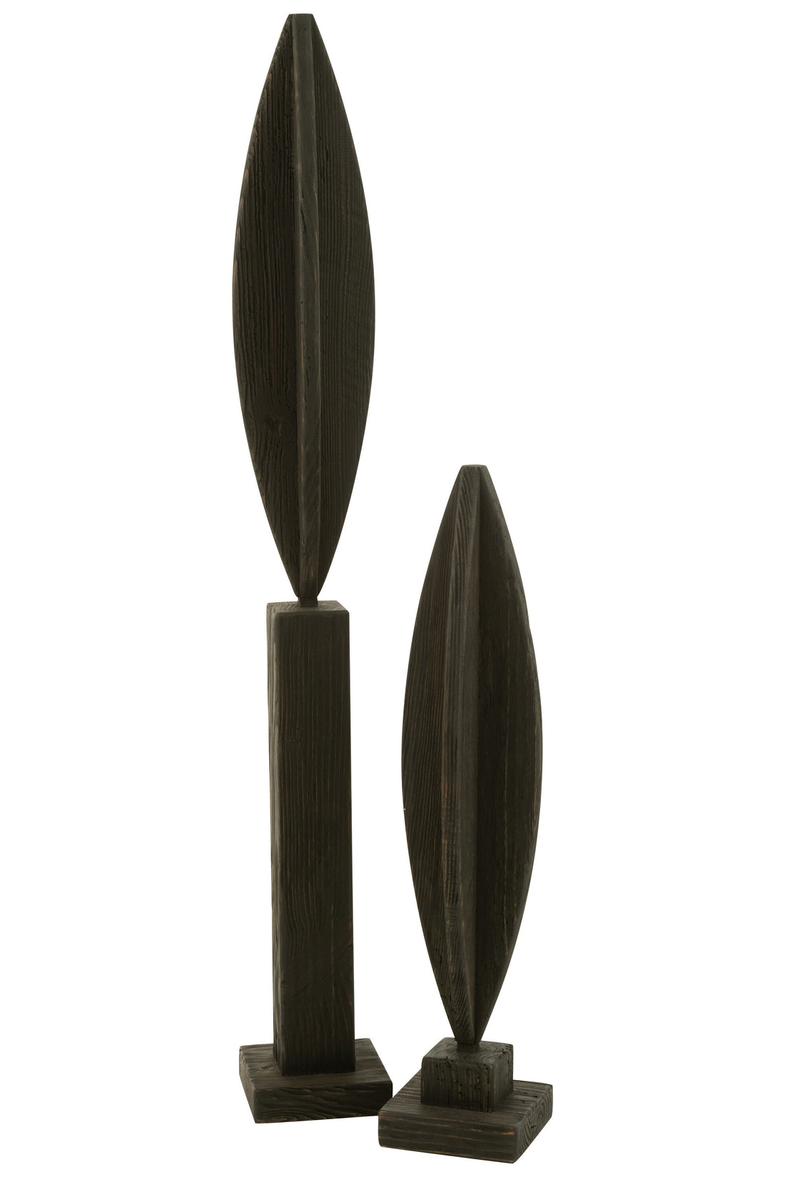 Deco Op Voet Luke Grenen Hout Zwart Groot