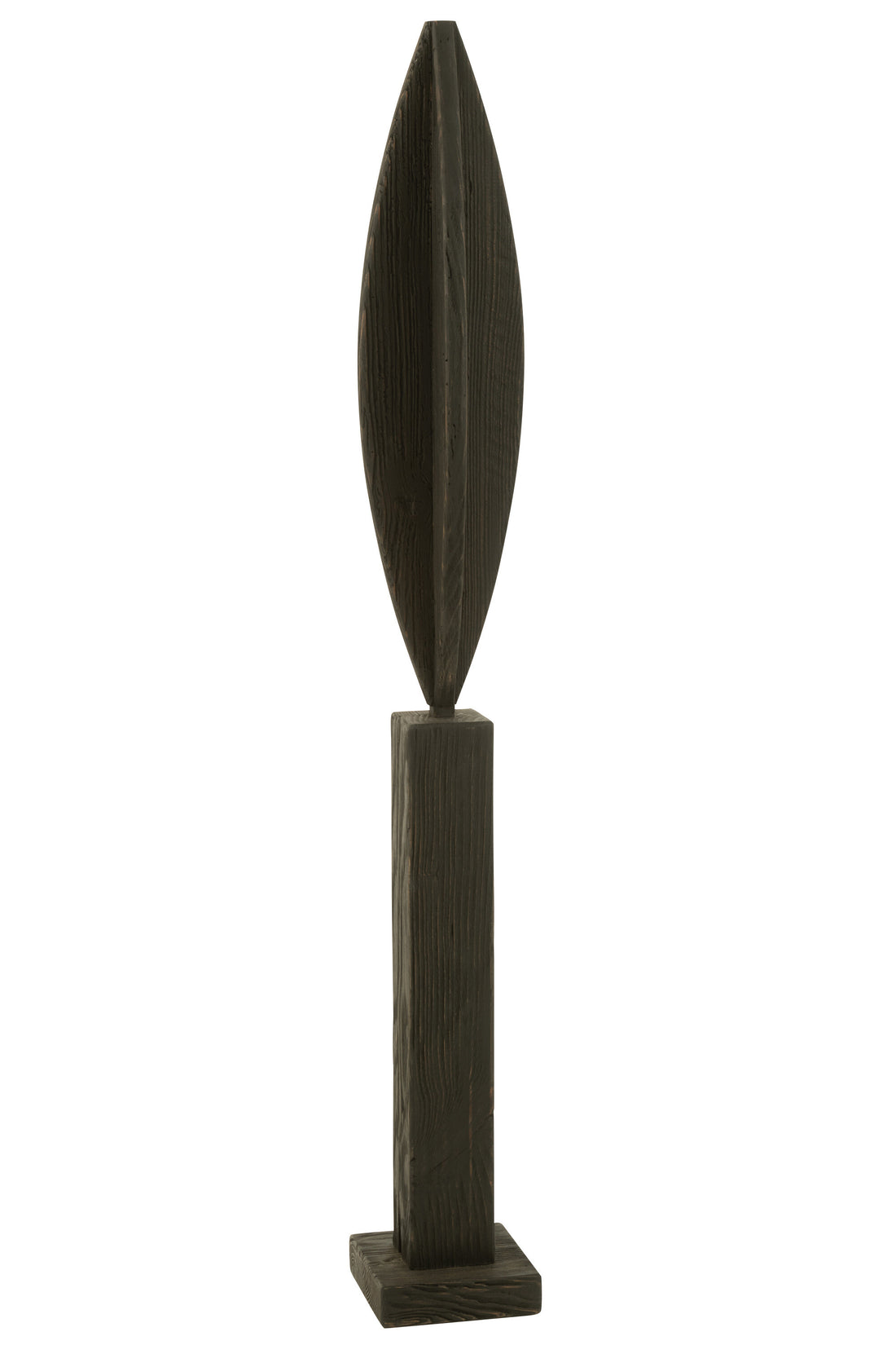 Deco Op Voet Luke Grenen Hout Zwart Groot