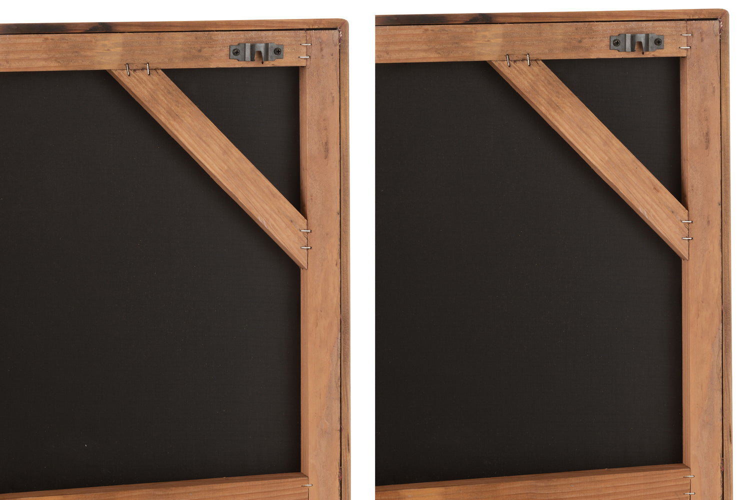 Wanddecoratie Mike Grenenhout/Canvas Wit/Natuurlijke Assortiment Van 2