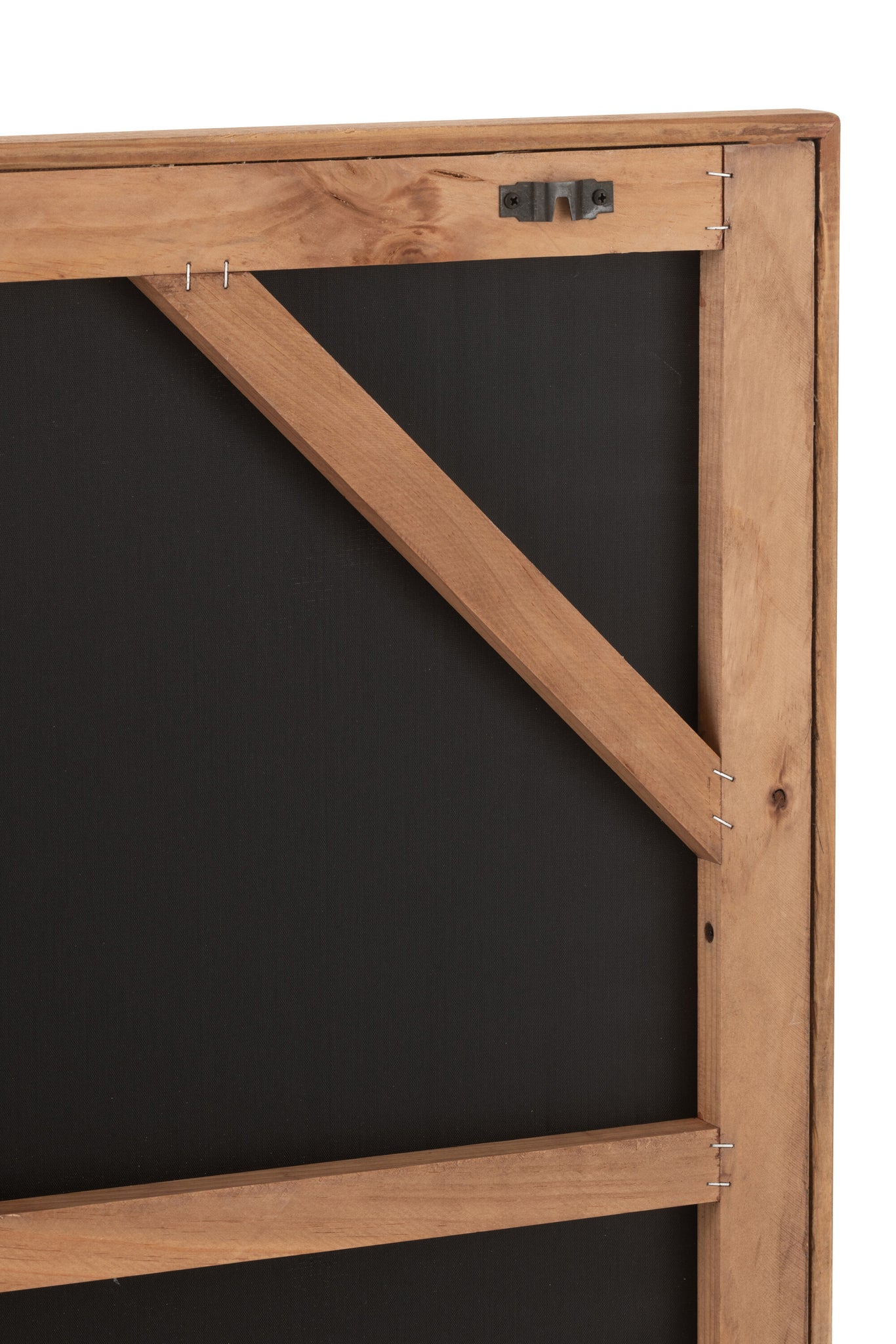 Wanddecoratie John Grenen Hout/Canvas Wit