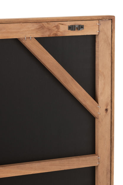 Wanddecoratie John Grenen Hout/Canvas Natuurlijk