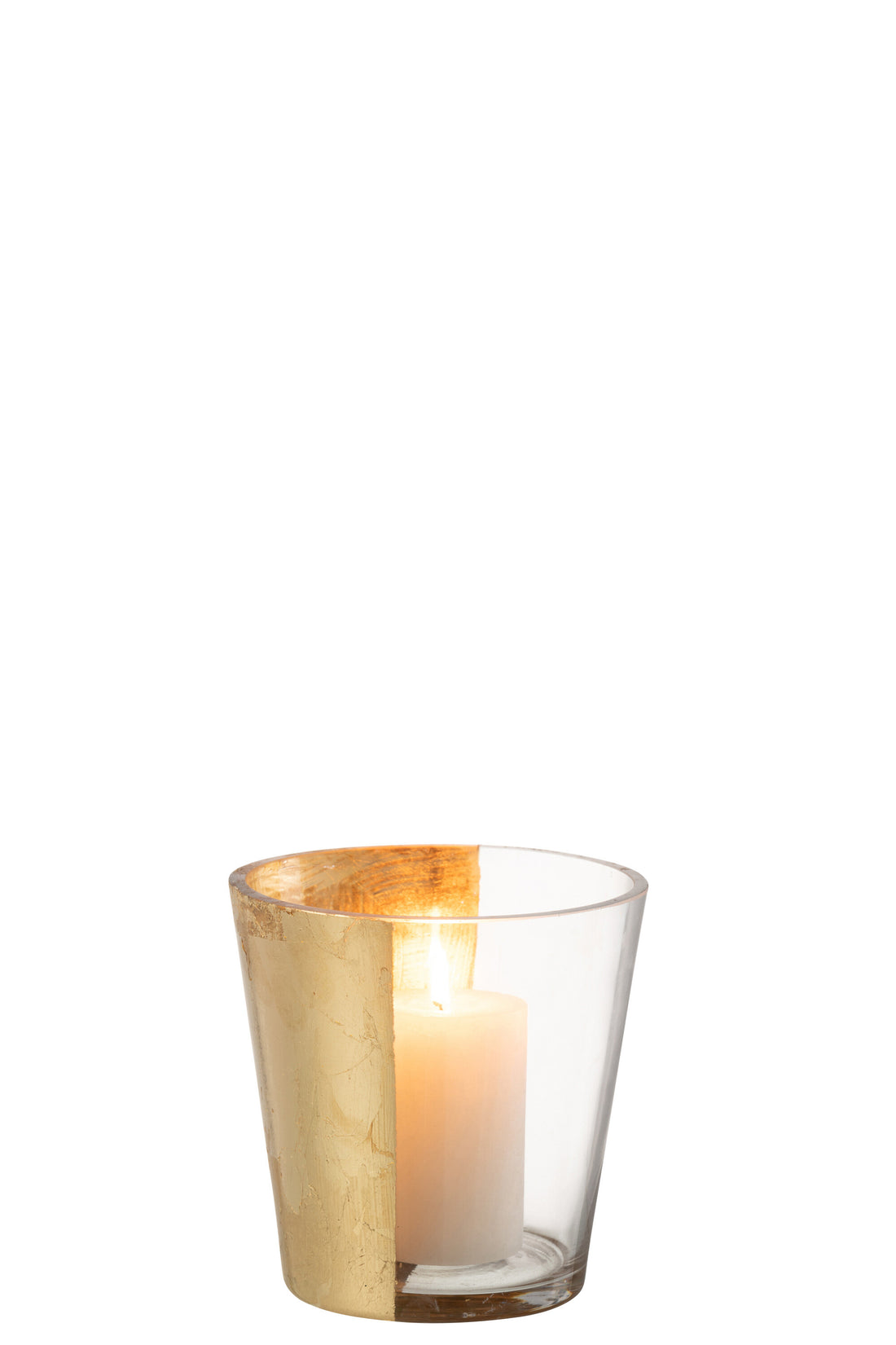 Orkaan Boe Glas Transparant/Goud Klein