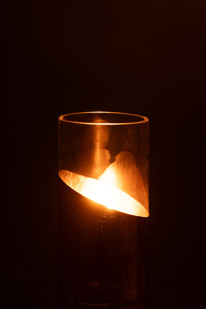 Orkaan Moa Glas Transparant/Goud Klein