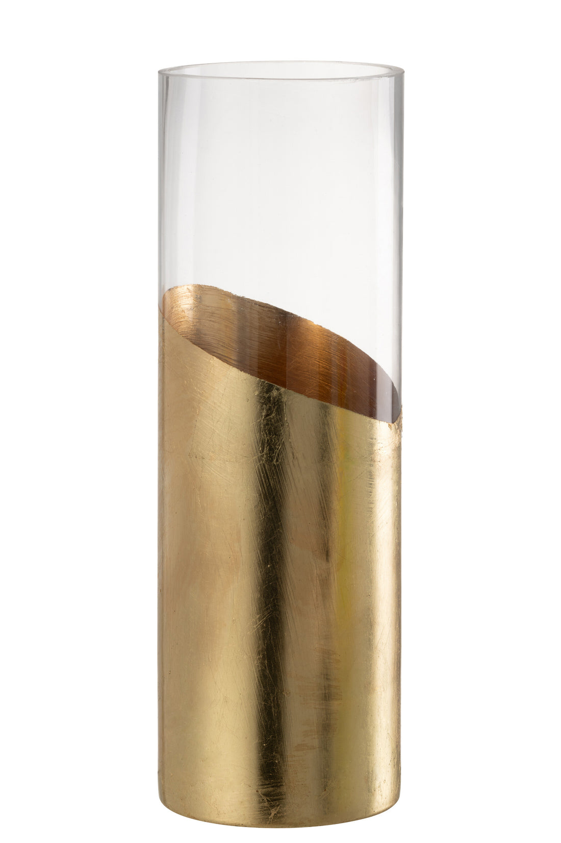Orkaan Moa Glas Transparant/Goud Groot