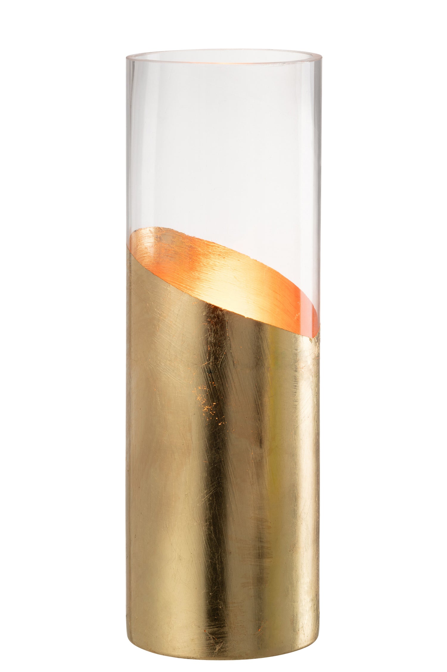 Orkaan Moa Glas Transparant/Goud Groot