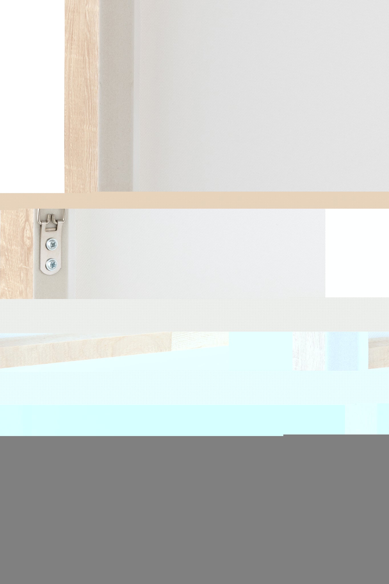 Wanddecoratie Yak Gezicht Grenenhout/Polyresin Wit/Beige
