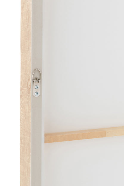 Wanddecoratie Yak Gezicht Grenenhout/Polyresin Wit/Beige