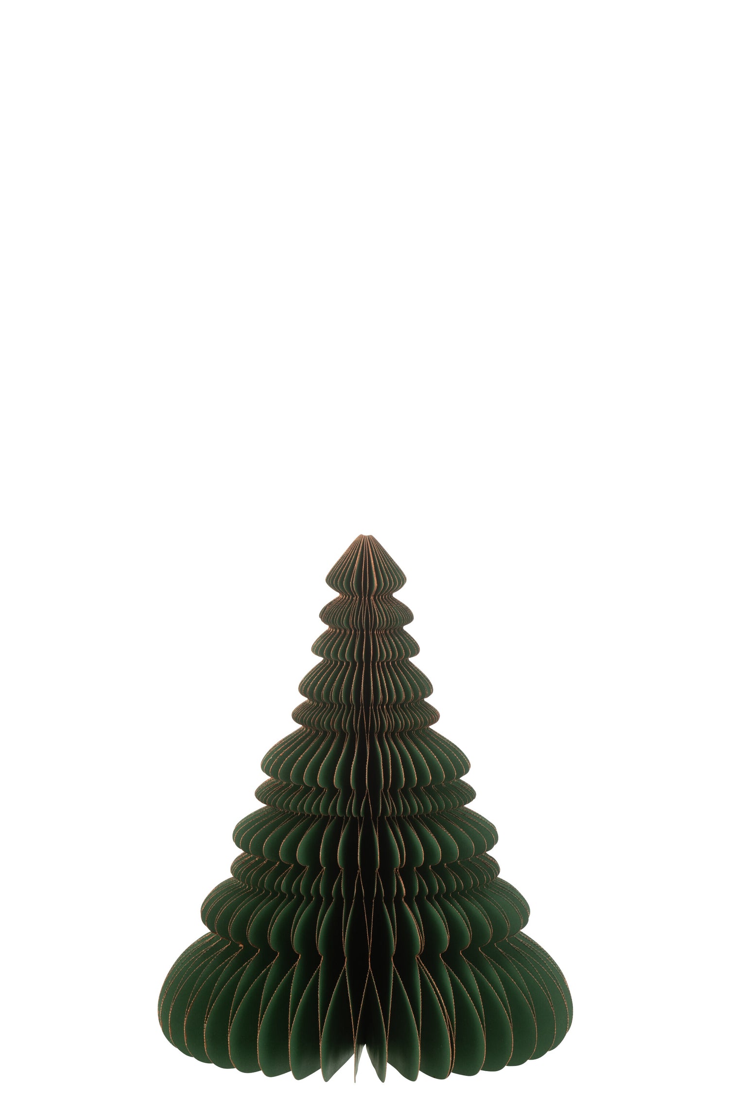 J-Line Christmas Tree Paper Dark Green/Copper Large