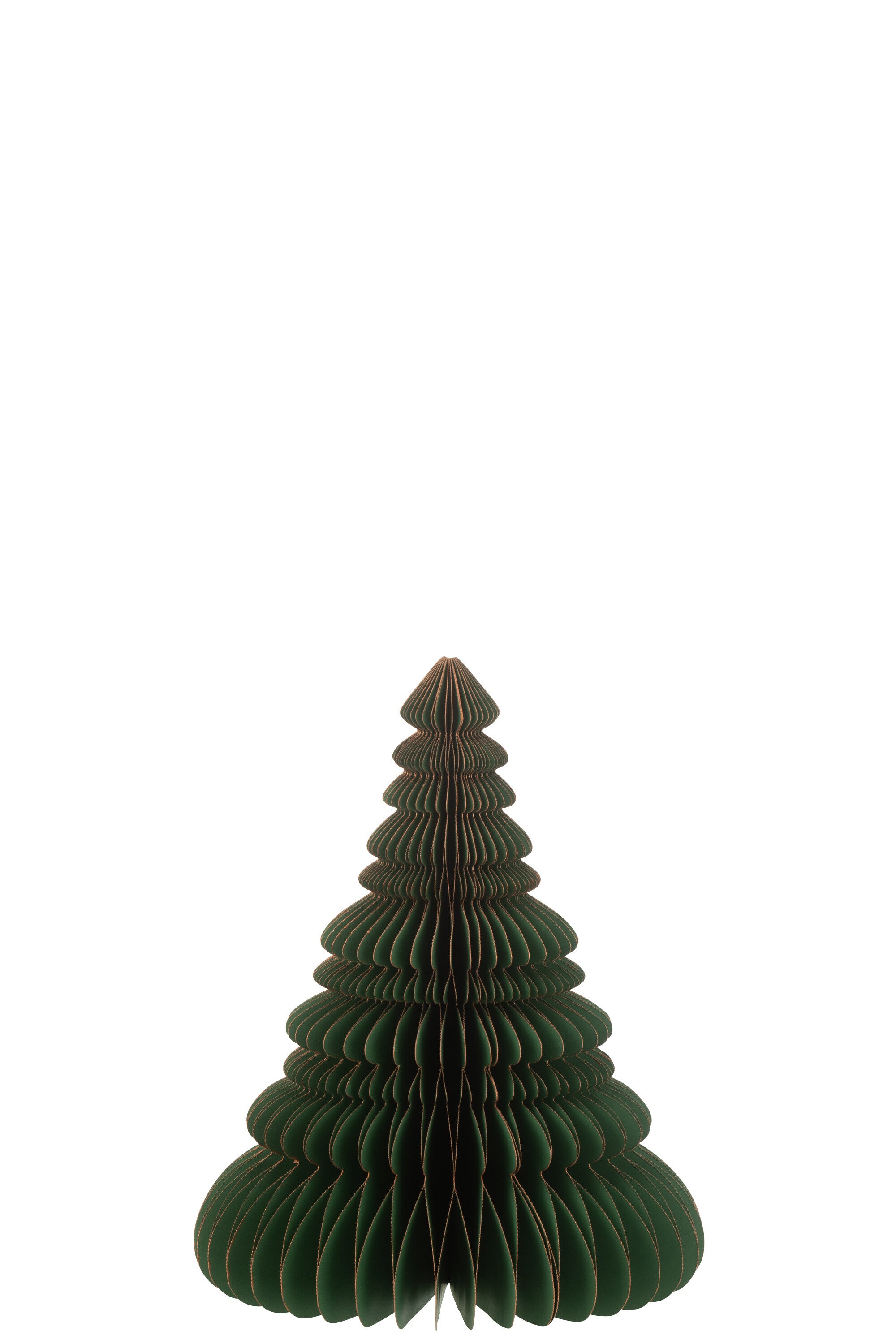 J-Line Christmas Tree Paper Dark Green/Copper Large