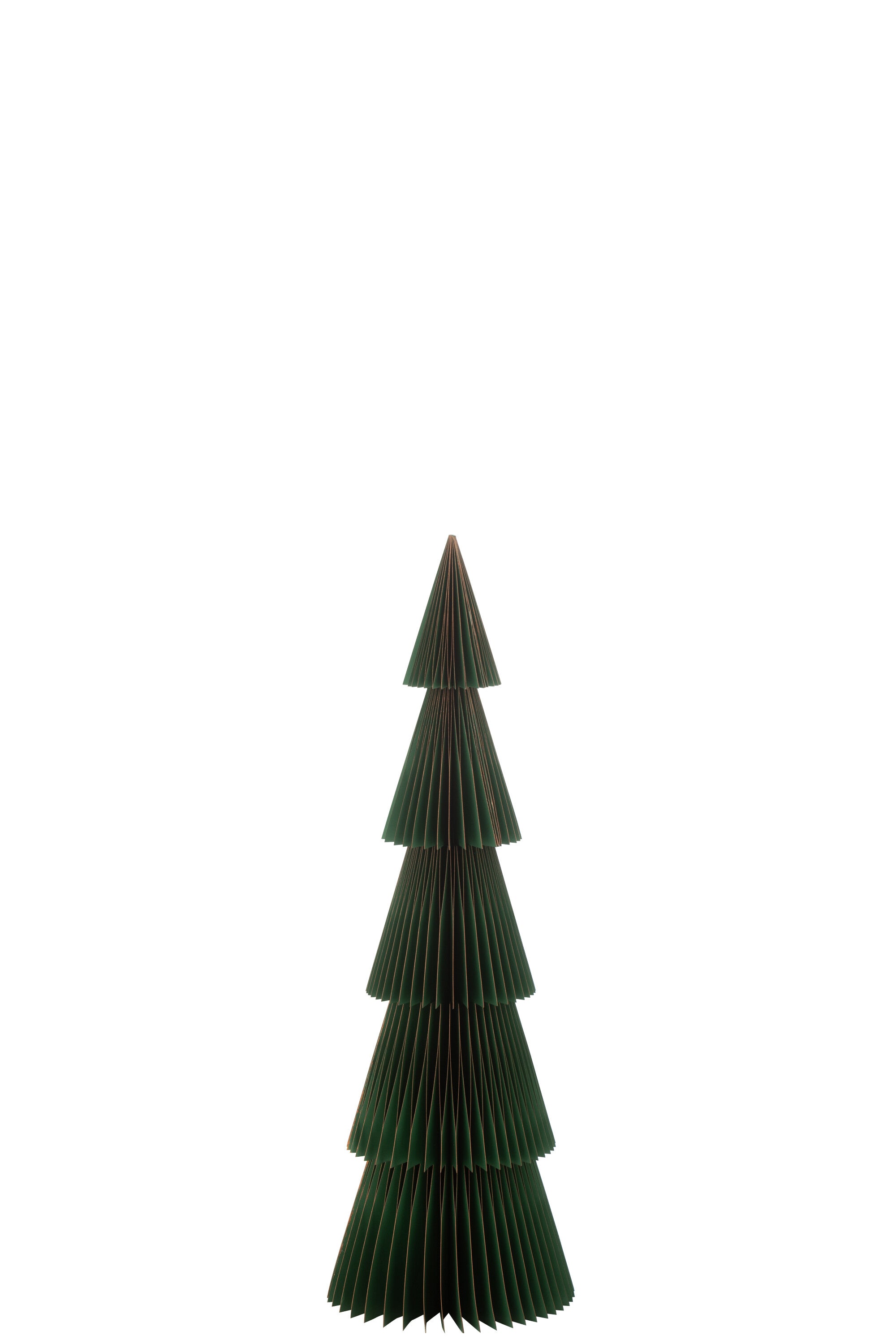 J-Line Christmas Tree Folding Paper Dark Green/Copper Small