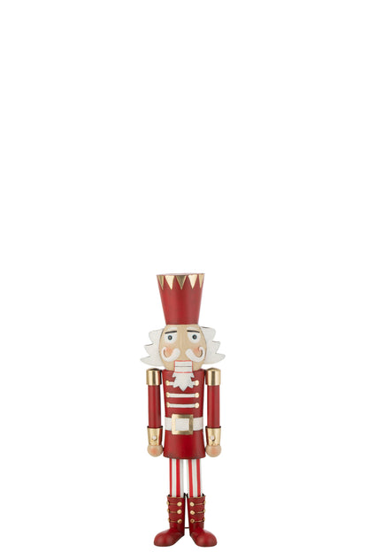 Notenkraker IJzer Rood/Goud Middelgroot