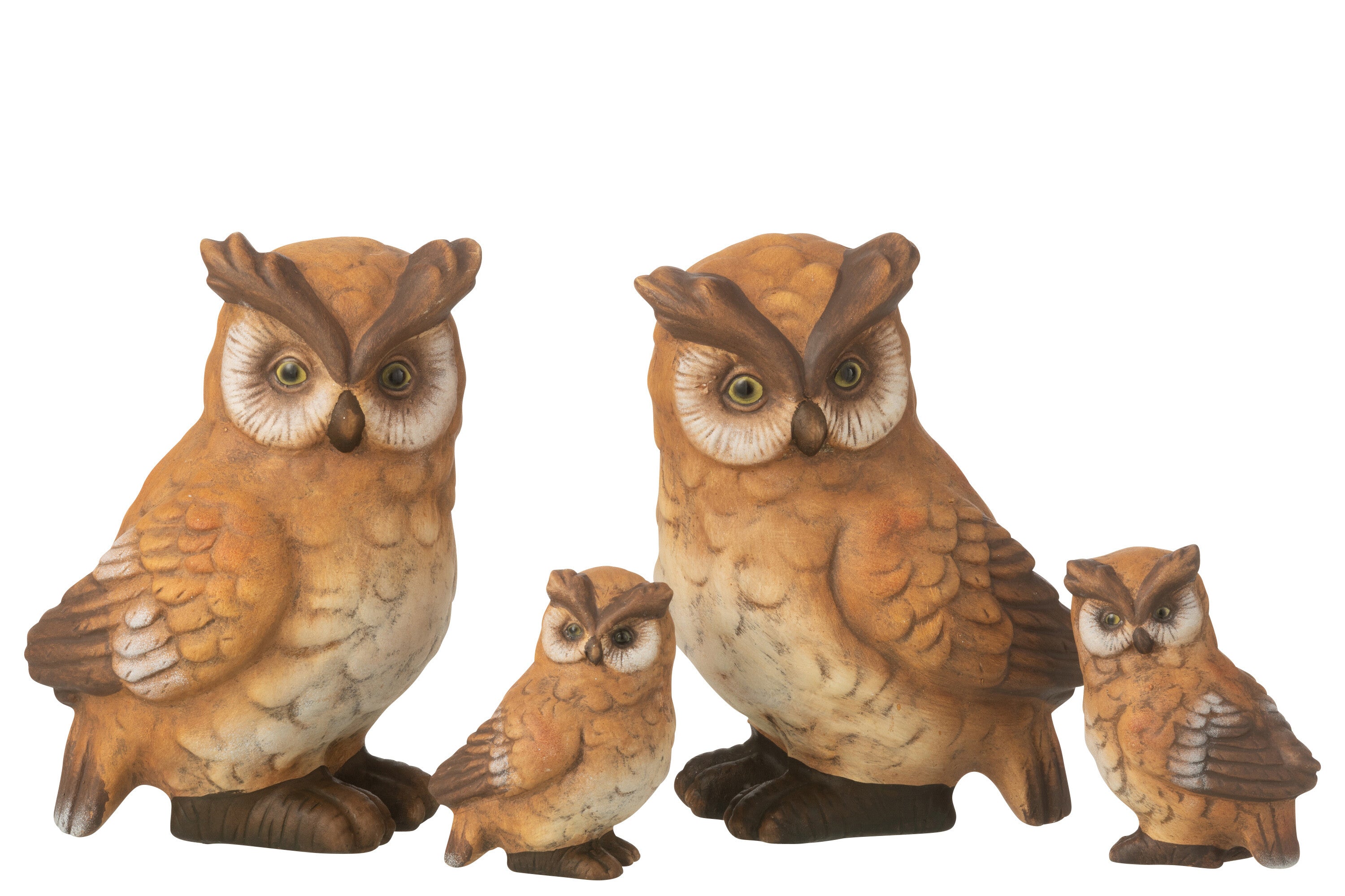 Uilenporselein Bruin Groot Assortiment Van 2