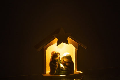 Kerststal Led Porselein Mix Klein