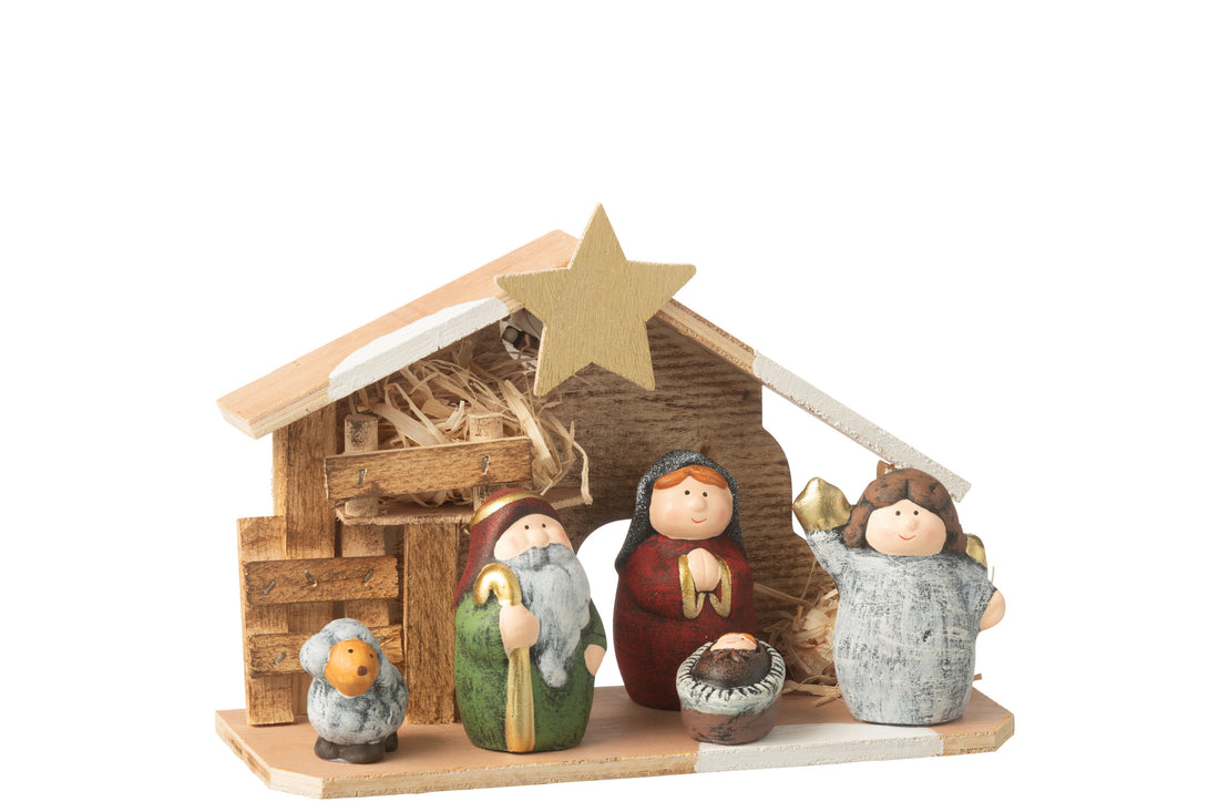 Kerststal Led Porselein Mix Medium