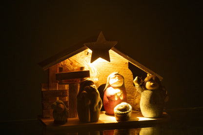 Kerststal Led Porselein Mix Medium
