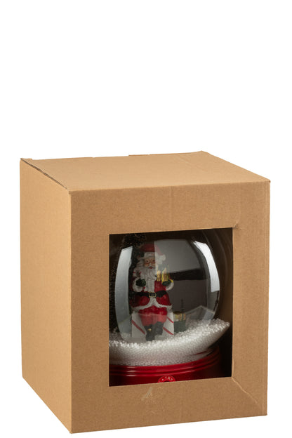 Sneeuwbol Kerstman Boom Led Hars