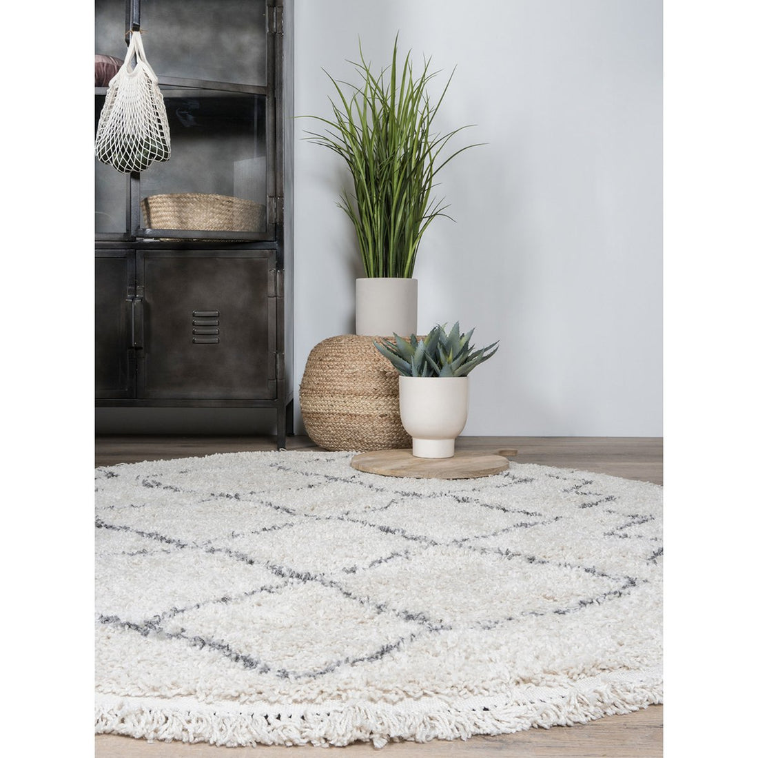 Vloerkleed Marrakesh Cream Rond ø120 cm