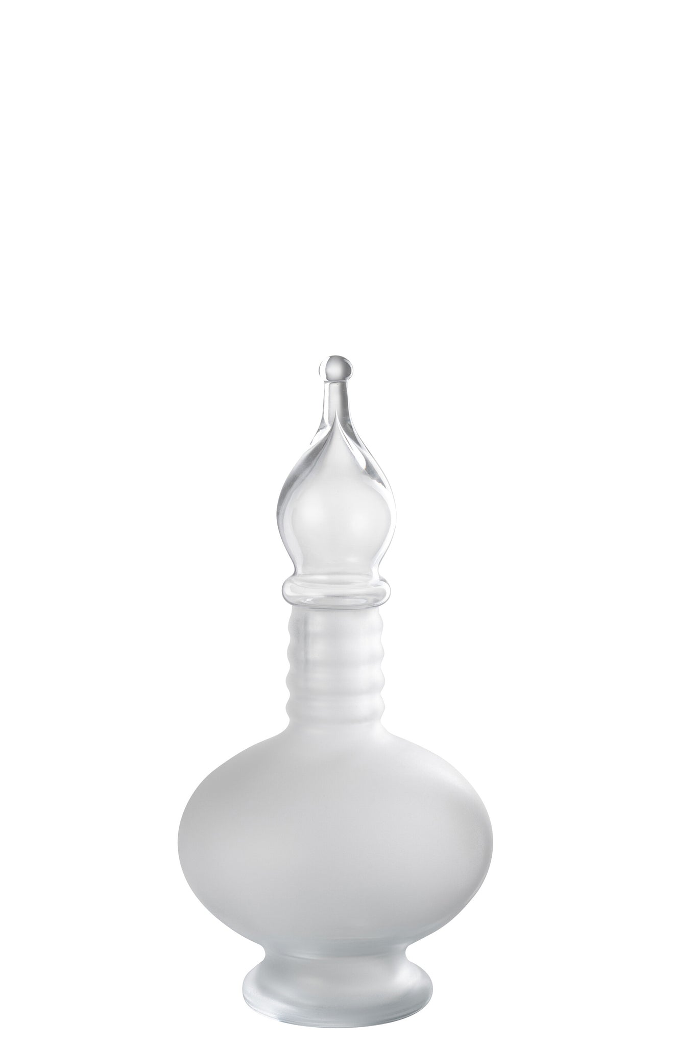 Vaas + Dop Fles Deco Joey Glas Transparant Klein