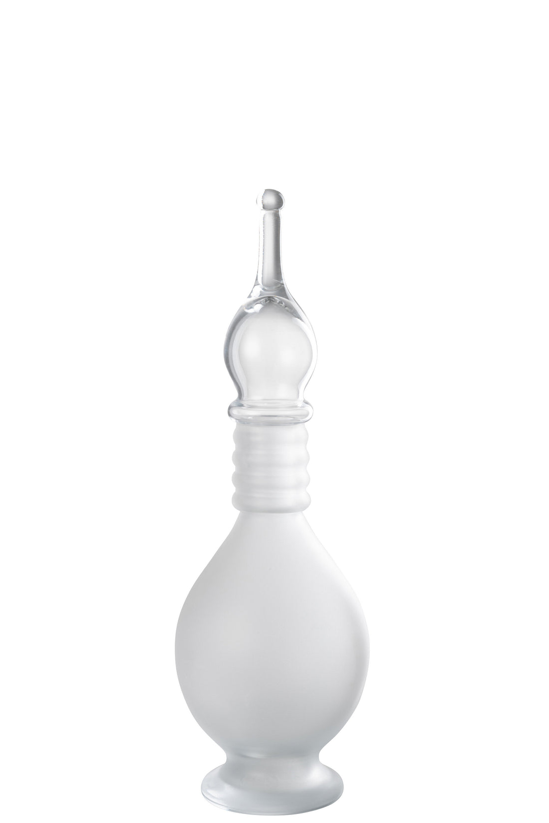 Vaas + Dop Fles Deco Joe Glas Transparant Medium