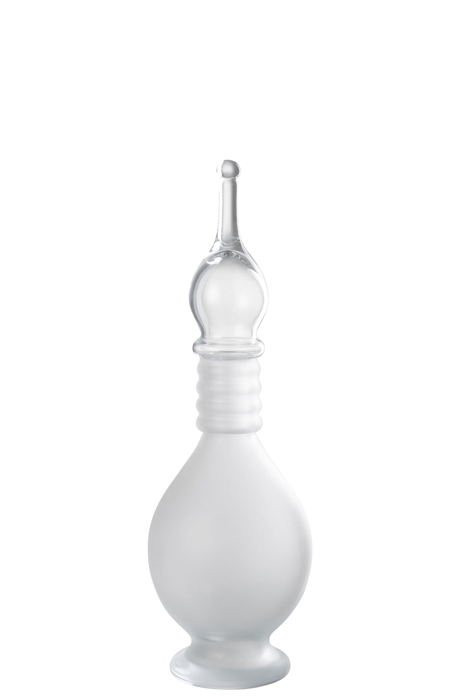 Vaas + Dop Fles Deco Joe Glas Transparant Medium