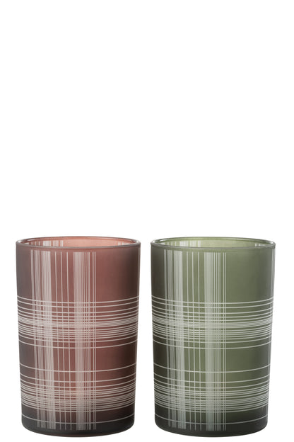 Orkaan Controle Glasmat Bruin/Groen Groot Assortiment Van 2