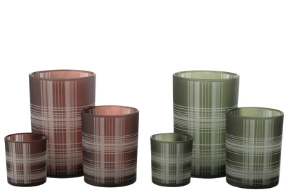 Orkaan Controle Glasmat Bruin/Groen Groot Assortiment Van 2