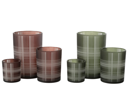 Orkaan Controle Glasmat Bruin/Groen Groot Assortiment Van 2