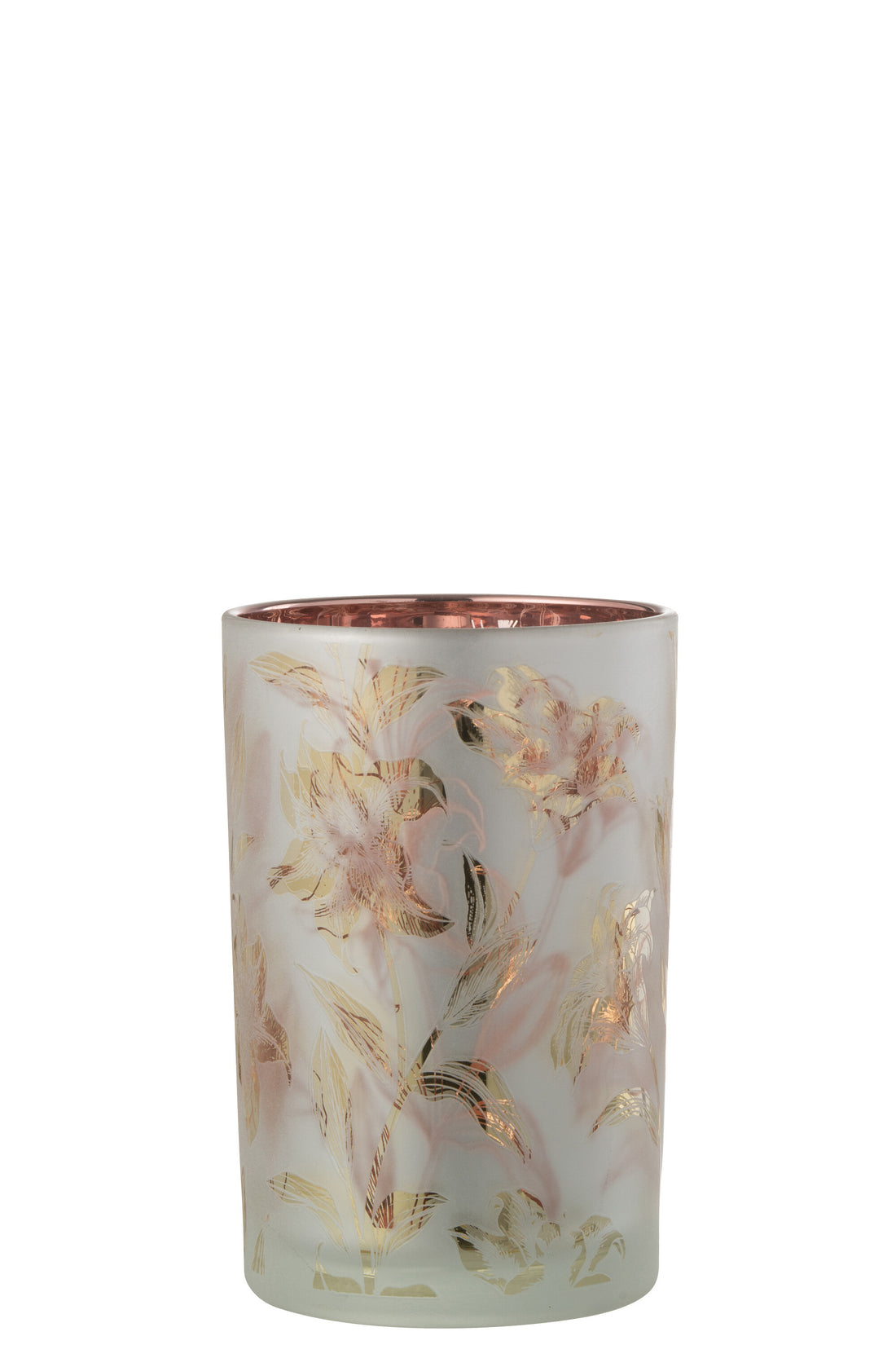 Orkaanbloemen Glasmat Wit/Rood/Goud Groot