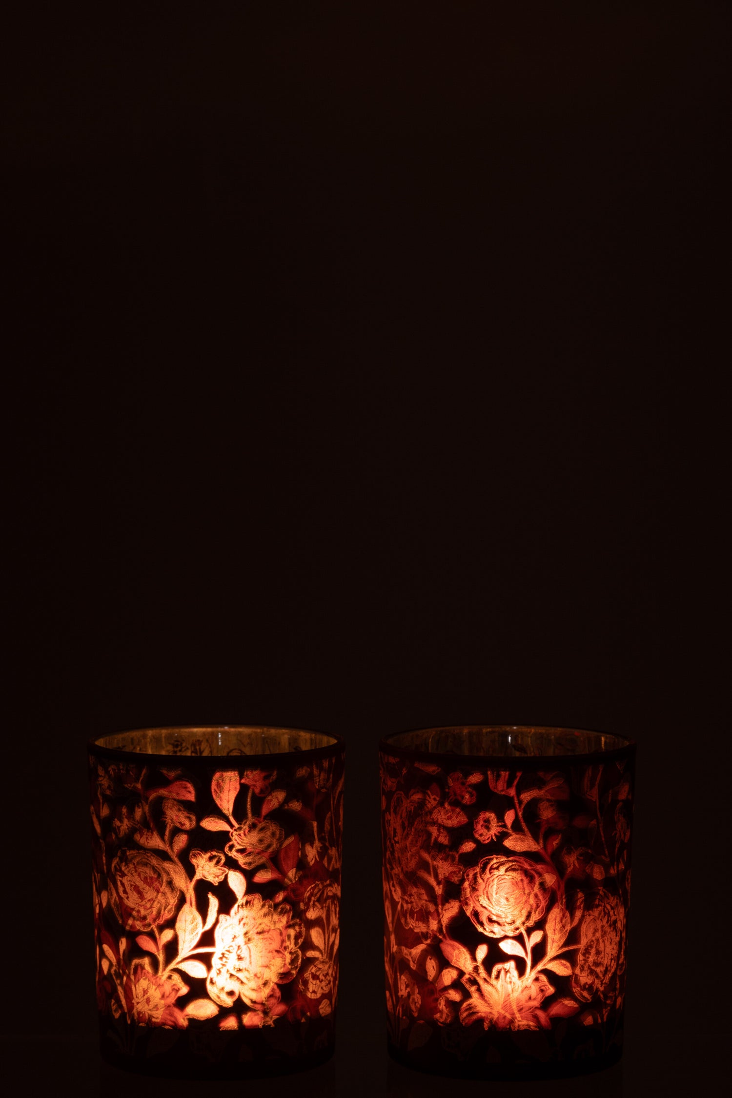 Orkaanbloemen Glasmat Paars Mix/Zilver Medium Assortiment Van 2