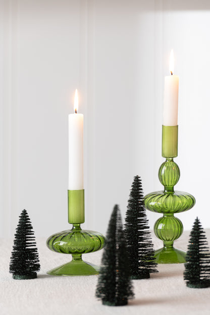 Kaarsenhouder Ufo Glas Groen