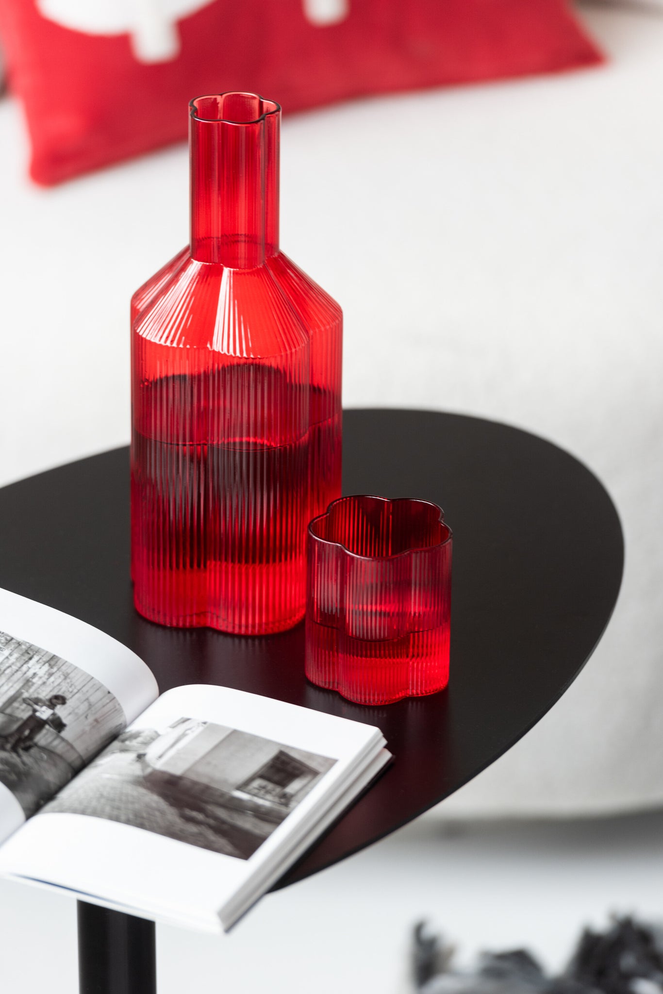 Karaf Fiore Glas Rood