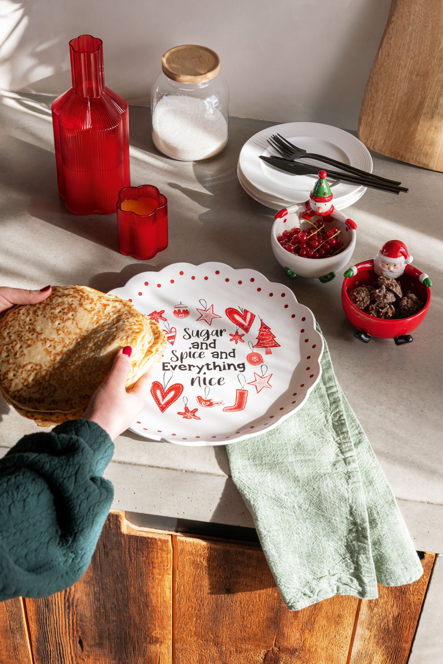 Karaf Fiore Glas Rood