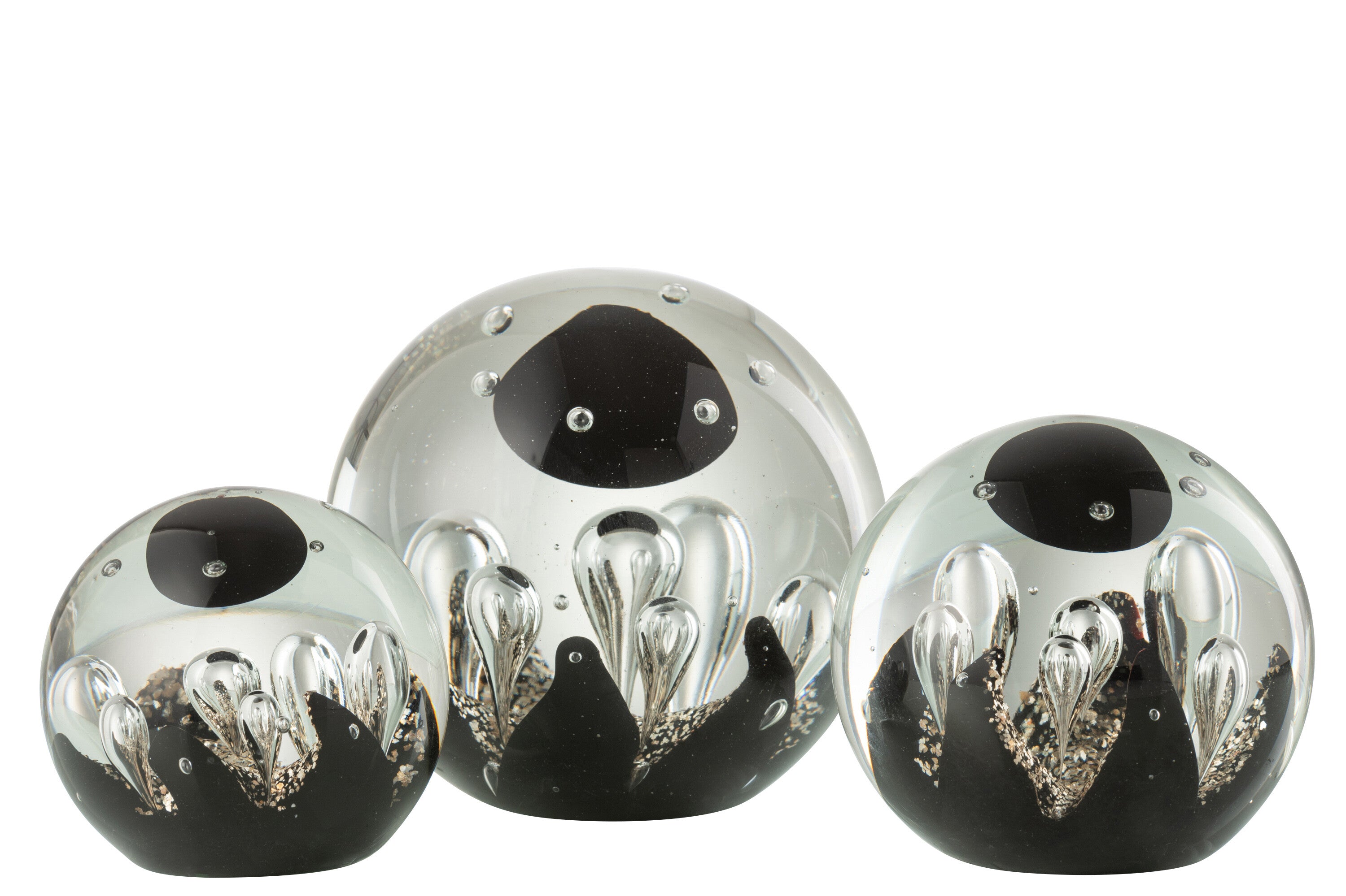 Papiergewicht Magic Glass Goud/Zwart Groot