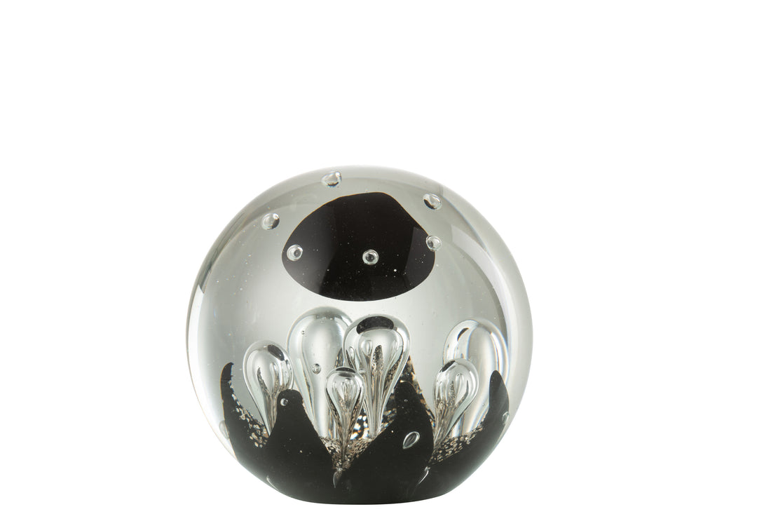 Papiergewicht Magic Glass Goud/Zwart Groot