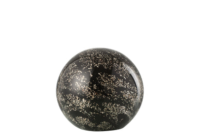 Papiergewicht Stardust Glas Goud/Zwart Groot
