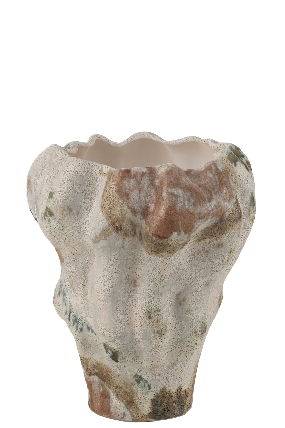 Vaas Maan Textuur Anemoon Klei Gemengd