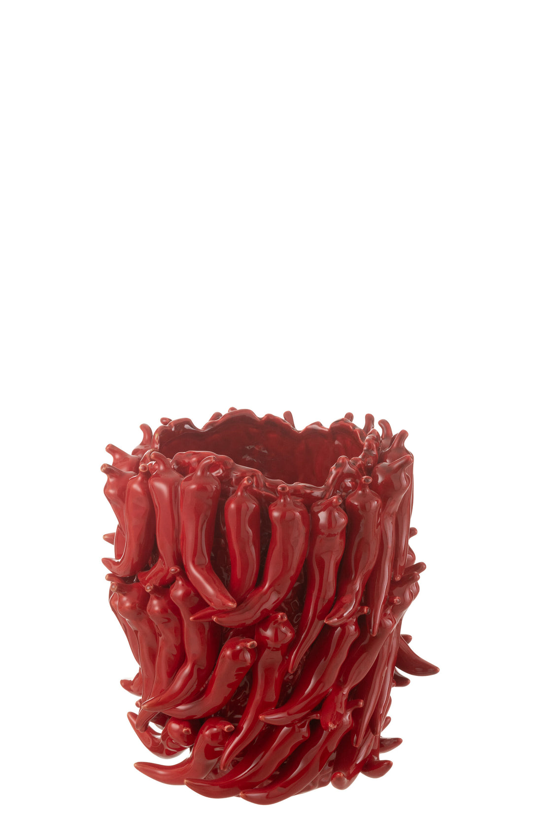 Vaas Pepers Porselein Rood Groot