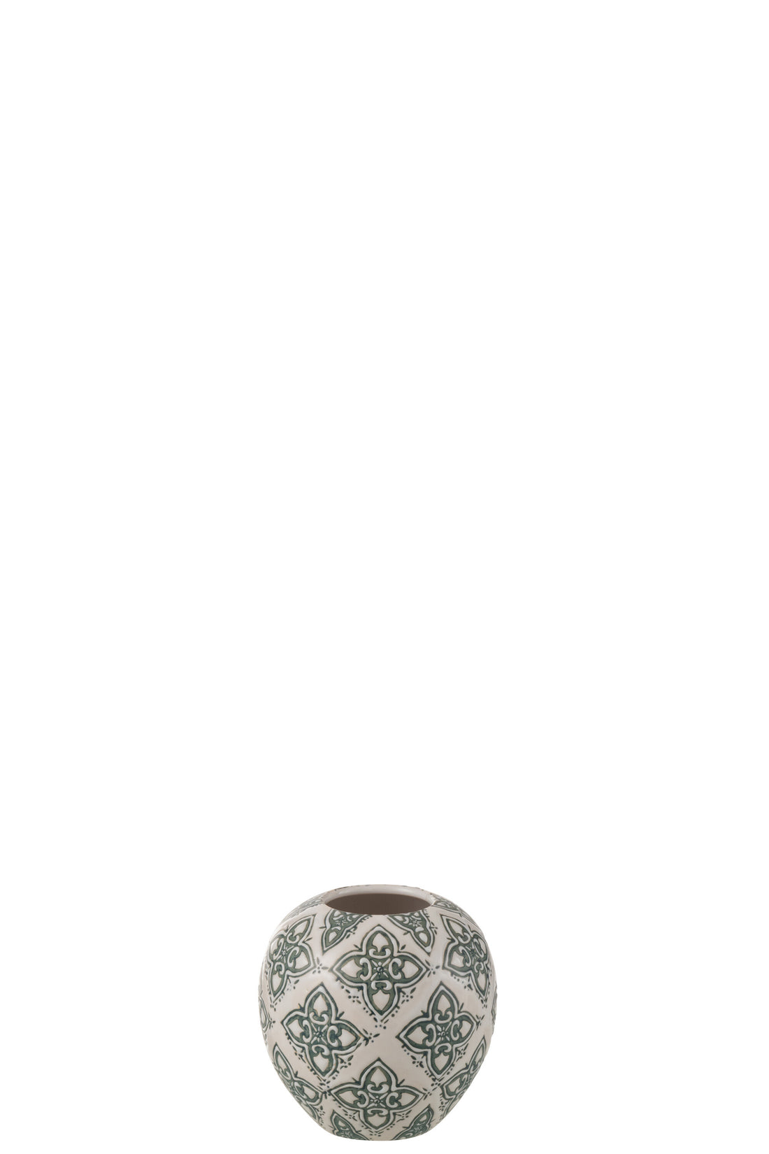 J-Line Vaas Kousa Bal Porselein Blauw/Wit