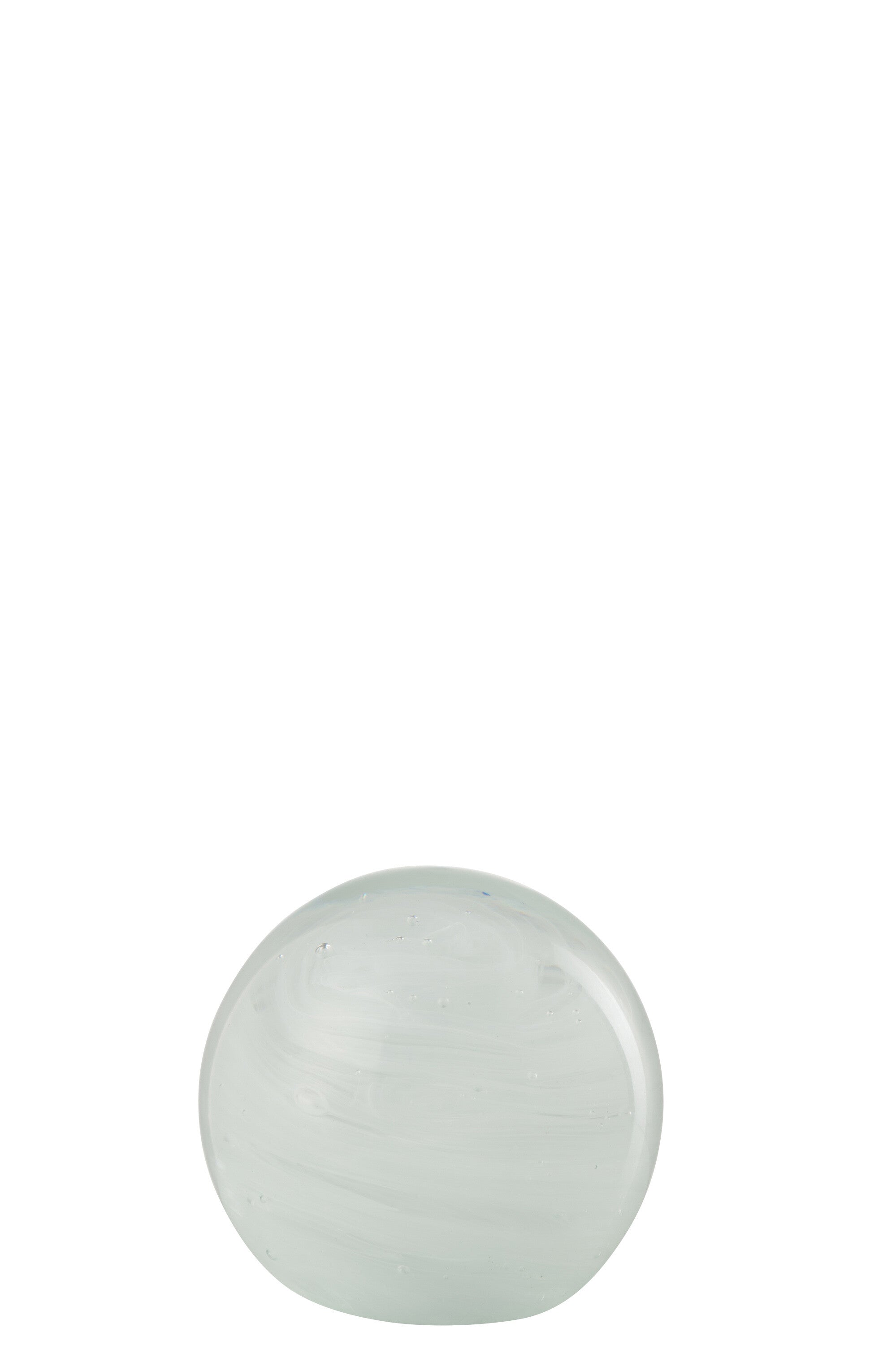 Papiergewicht Twister Ronde Glas Wit Klein