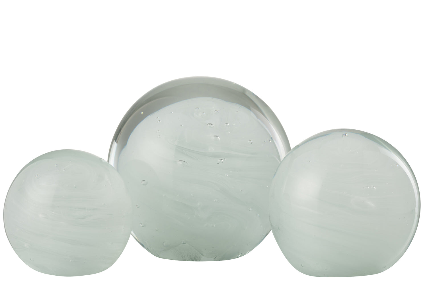 Papiergewicht Twister Roundglass Wit Groot