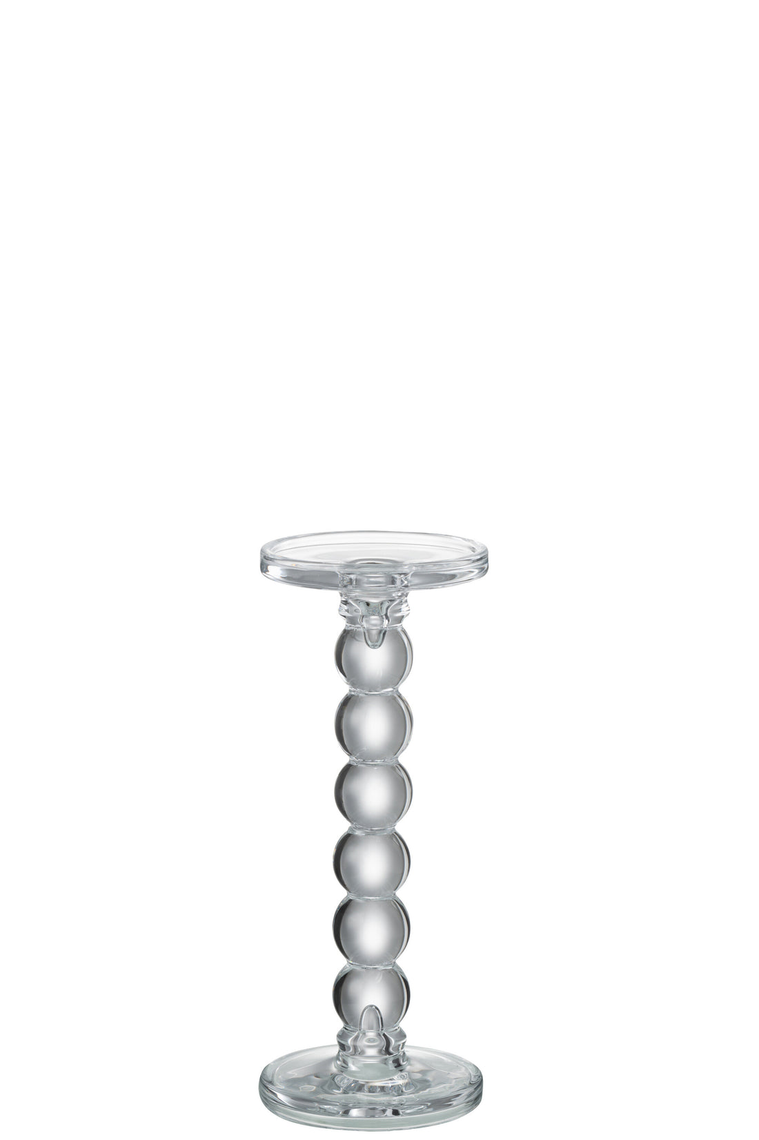 Kaarsenhouder Druppels Glas Transparant Groot