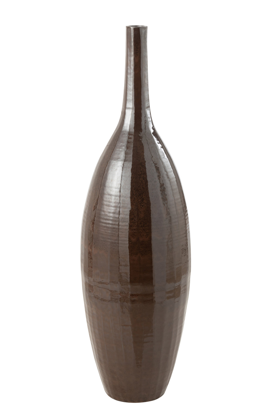 J-Line Vaas Fles Terra Blinkend Bruin Large