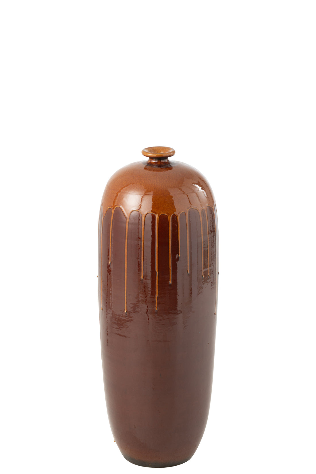 Vaas Lee Terra Glanzend Bruin/Oranje Medium