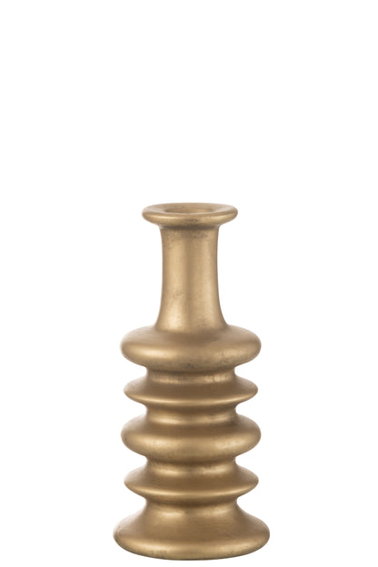 Vaas Nebu Breed Keramiek Goud