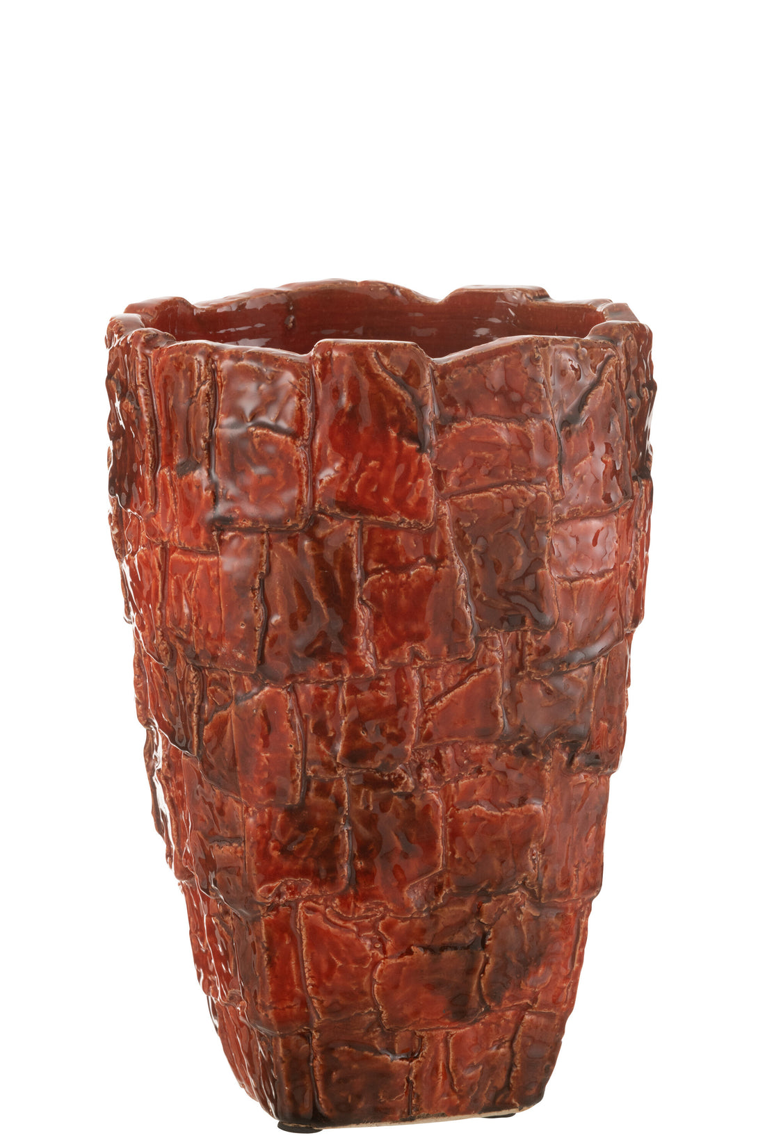 Vaas Akane Keramiek Rood Groot